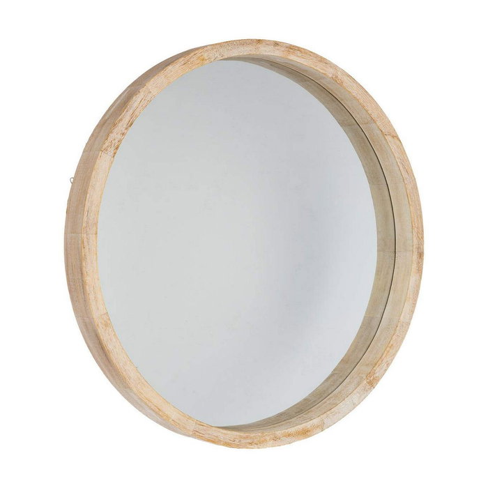 Atmosphera Espejo Redondo Madera Natural ø50 cm