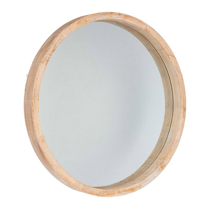 Atmosphera Espejo Redondo Madera Natural ø50 cm
