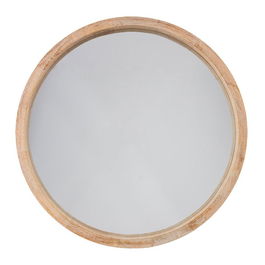 Atmosphera Espejo Redondo Madera Natural ø50 cm