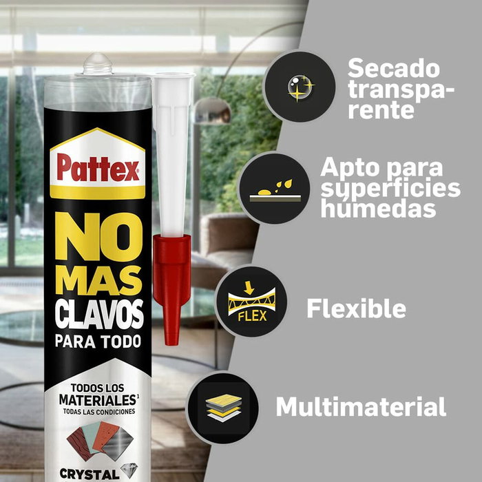 Pattex No más clavos para cristal 290 g