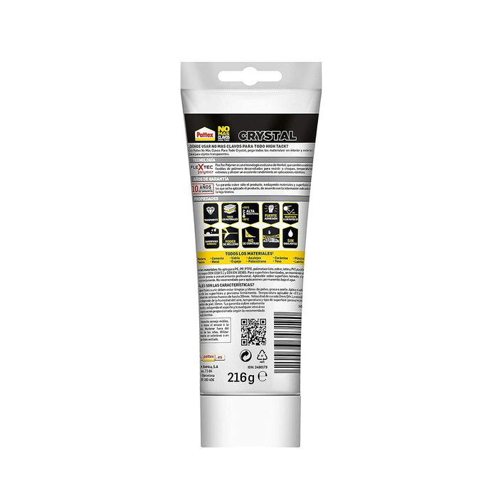 Pattex No más clavos para cristal 216 g