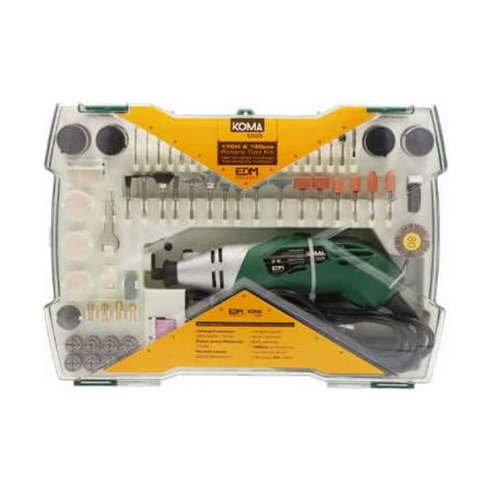 Koma Tools Multiherramienta rotativa Mr-170 de 170W con 190 accesorios