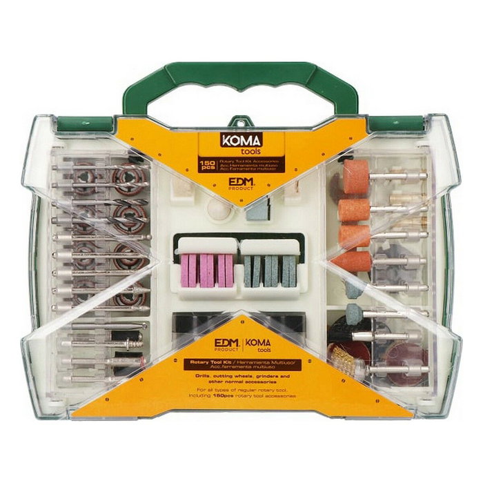 Koma Tools Set de 150 Accesorios para Multiherramienta Rotativa