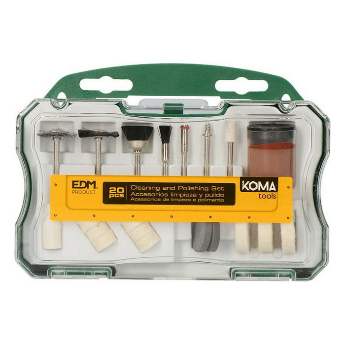 Koma Tools Set de 20 Accesorios para Multiherramienta Rotativa
