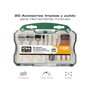Koma Tools Set de 20 Accesorios para Multiherramienta Rotativa Dremel - Mandriles, Ruedas de Fieltro, Corte y Pulido para Lijar, Tallar y Afilar (Ref. 08709) - Brico Series