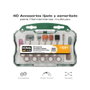 Koma Tools Set Accesorios 40 Piezas para Multiherramienta Rotativa - 08709 - Incluye Muelas, Lijas, Mandril para Cortar, Pulir, Lijar