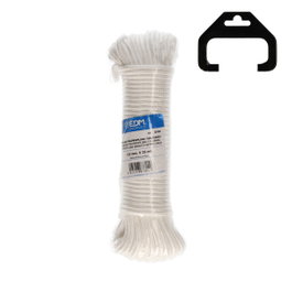 Edm Cordón trenzado de polipropileno blanco 4,5 mm x 25 m