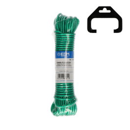 Edm Cuerda de plástico verde revestido de PVC 3,8 mm x 15 m