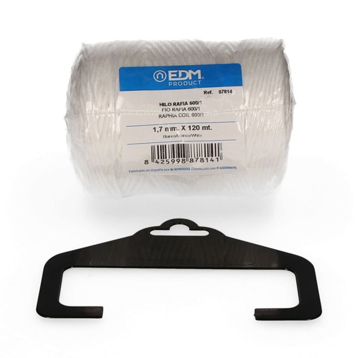 Edm Cordel Rafia 600/1 Calibre 1,7 mm x 120 m Blanco Edm Cordel Rafia 600/1 Calibre 1,7 mm x 120 m Blanco