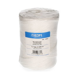 Edm Cordel de ráfia blanco 1,7 mm x 220 m