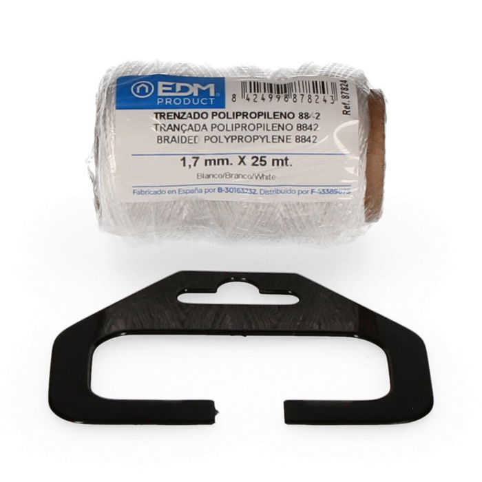 Edm Cordón 8842 Trenzado Polipropileno Blanco Calibre 1,7 mm x 25 m Edm Cordón 8842 Trenzado Polipropileno Blanco Calibre 1,7 mm x 25 m