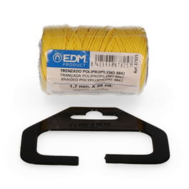 Edm Cuerda trenzada de polipropileno 8842 amarillo, calibre 1,7 mm x 25 m