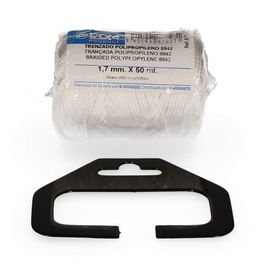 Edm 8842 Cordón Trenzado Polipropileno Blanco, Calibre 1,7 mm x 50 m