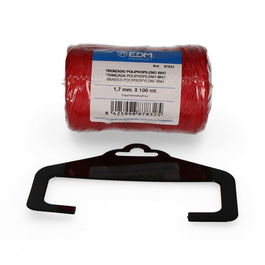 Edm Cuerda Trenzada Polipropileno 8842 Rojo, Calibre 1,7 mm x 100 m