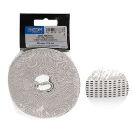 Edm Cinta de persiana compacto blanco / negro 18 mm x 6 m