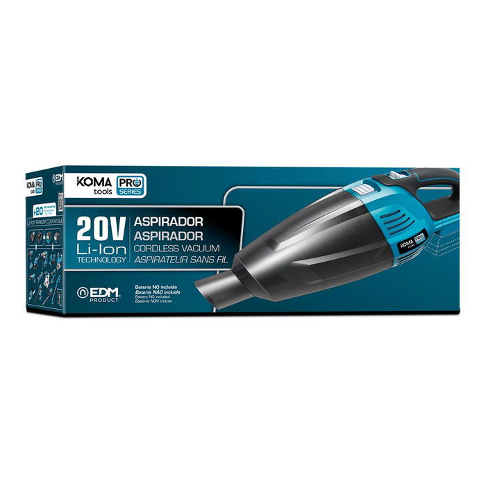 Koma Tools 20v-as Aspiradora de Mano 20V (sin batería ni cargador) 45,5 x 13,5 cm