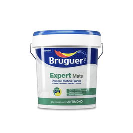 Bruguer Pintura Plástica Acrílica Estirenada para Interior/Exterior, Antimoho Expert, Blanco Mate, 750 ml