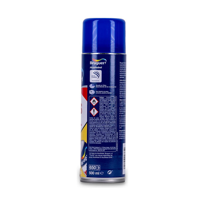 Bruguer Spray pintura stop manchas color blanco 500 ml