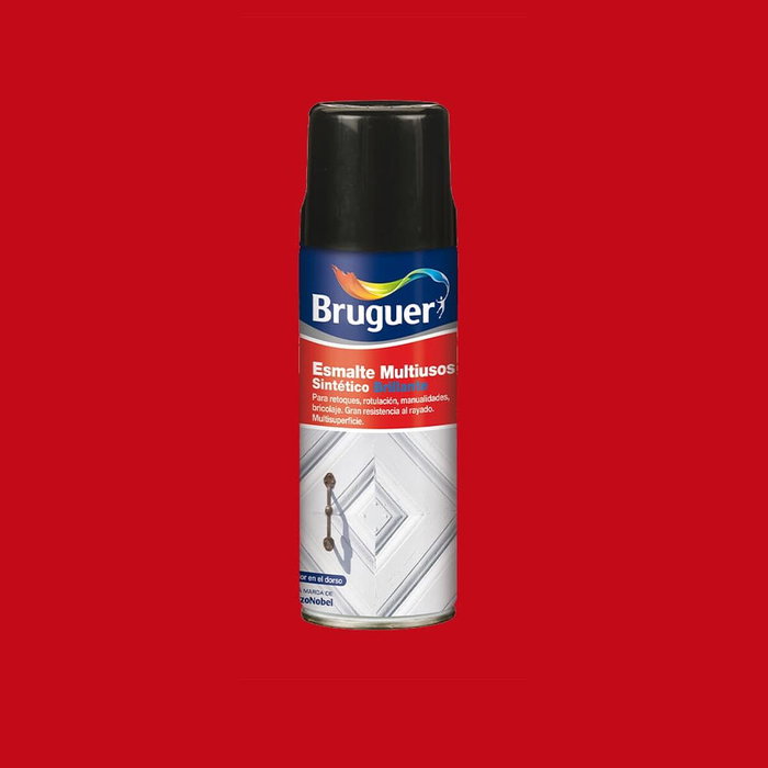 Bruguer Esmalte sintético multiuso spray bermellon brillante 400 ml Bruguer Esmalte sintético multiuso spray bermellon brillante 400 ml