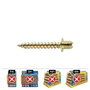 Celo Tirafondo TF M Roscatirafondo Ø6x25 mm Bricomatado, Caja de 100 uds. Ref. 9b625tf