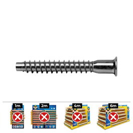 Celo Tornillo de ensamblaje Allen Ø 5x50 mm zincado, caja de 250 unidades
