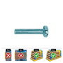 Celo Tornillo Metrica Alomado Philips DIN/ref 7985 Ø6x15mm Zincado Caja 250 Unidades