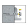 Celo Anclaje dynabolt tornillo zincado M10 ø12 x 70 mm, caja de 50 uds