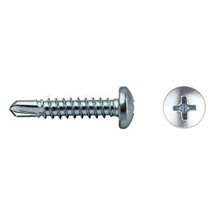 Celo Tornillo Punta Broca Alomada Phillips DIN 7504N 4,8x16mm Zincado (250 unid.)