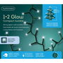 Guirnalda "1-2 glow compact" luces intermitentes blanco frio 1,8m (alto) 540 leds