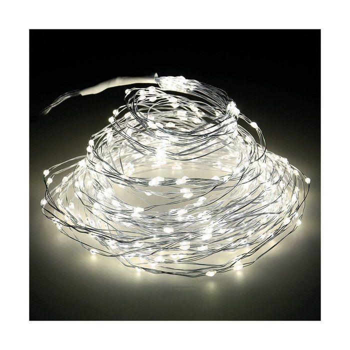 Lumineo Guirnalda de micro LED de 180 cm, 408 luces, blanco cálido, exterior