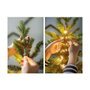 Lumineo Guirnalda de micro LED de 180 cm, 408 luces, blanco cálido, exterior