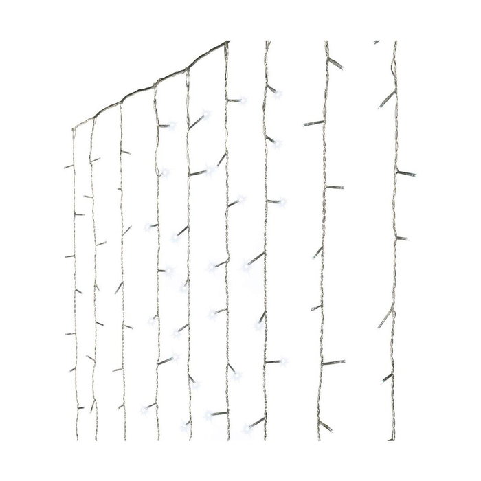 Lumineo Cortina multifunción 240 LEDs blanco frío 2,2 x 1,5 m