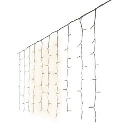 Lumineo Cortina de leds para exterior blanco cálido 2,25x1,5m - 240 leds IP44 multifunción