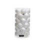 Decoris Bolas de Navidad Blancas 37 uds 6 cm Ø - Tubo con Bolas Decorativas para Árbol