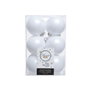 Decoris Bolas decoración árbol navidad blancas Ø6 cm - Caja con 12 unidades para decoración navideña con diferentes acabados y texturas