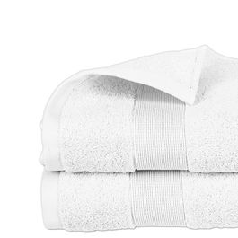 Atmosphera Toalla de rizo 450 g / m² 70 x 130 cm Blanca 100% Algodón