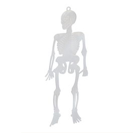 Articasa Esqueletos Halloween Brillan en la Oscuridad 15 cm 10 Unidades Decoración Plástico