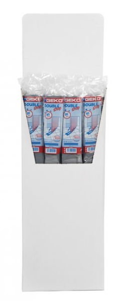 Geko Burlete de doble cara para bajo puerta gris 95 cm x 25 mm Geko Burlete de doble cara para bajo puerta gris 95 cm x 25 mm