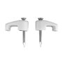 Edm Grapa para cable manguera plana Nº03, 2 x 0,5 mm, blanca, caja 100 uds