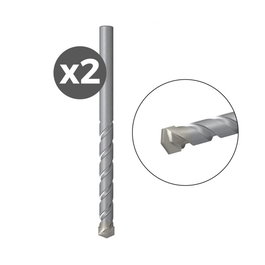 Fischer Broca para Piedra, Pack de 2 uds, Ø4,00 x 75 mm, Punta de Carburo para Perforación en Mampostería y Piedra Natural
