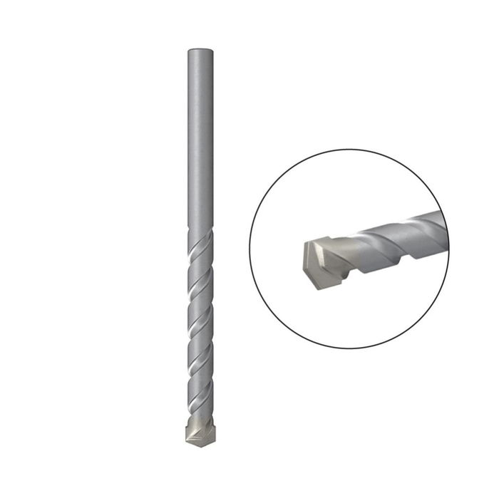 Fischer Broca para Piedra D-S HM Ø9.00 x 67/120 mm para Mampostería y Piedra Natural con Punta de Carburo Fischer Broca para Piedra D-S HM Ø9.00 x 67/120 mm para Mampostería y Piedra Natural con Punta de Carburo