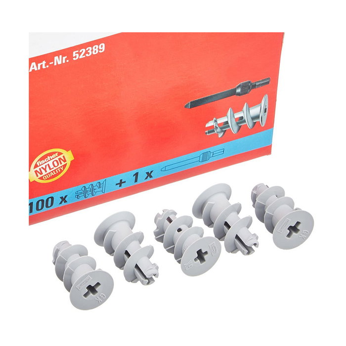 FISCHER Taco autoperforante GK para placas de cartón-yeso, tornillos 4-5 mm