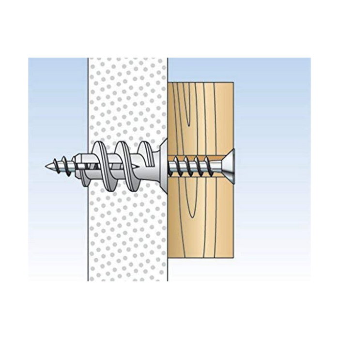 FISCHER Taco autoperforante GK para placas de cartón-yeso, tornillos 4-5 mm