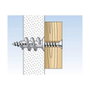 FISCHER Taco autoperforante GK para placas de cartón-yeso, tornillos 4-5 mm