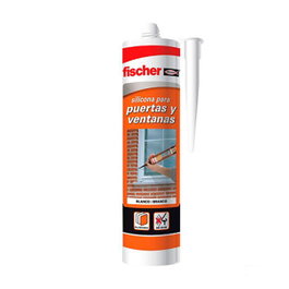 Fischer Silicona neutra transparente para puertas y ventanas 300 ml