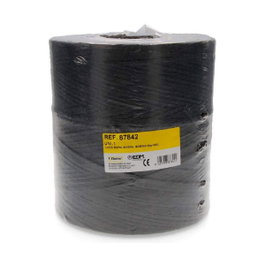 Edm Cuerda de rafia para invernadero, bobina de 5 kg, 4800 m, negra