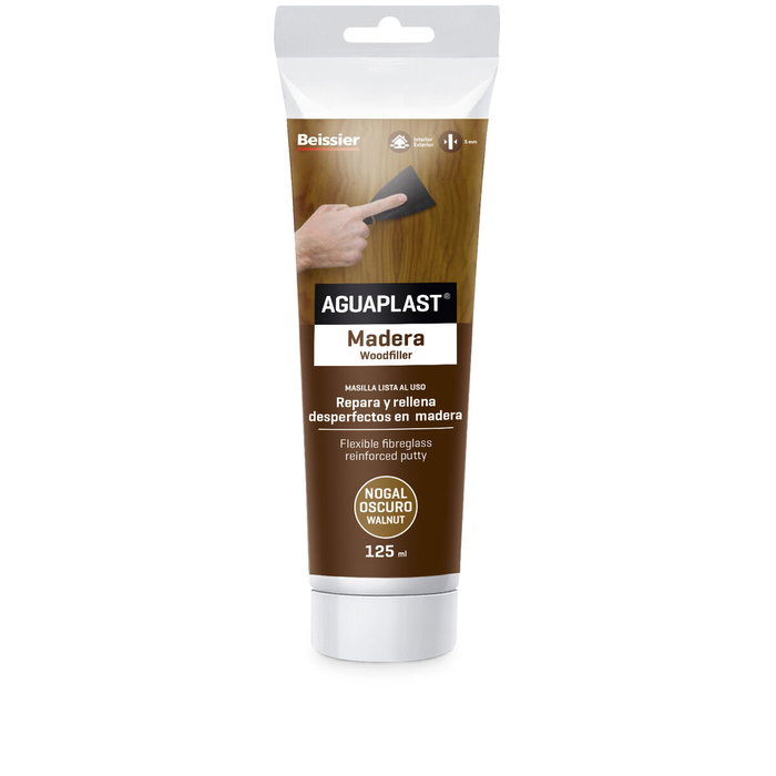 Aguaplast Masilla para madera nogal oscuro 125 ml