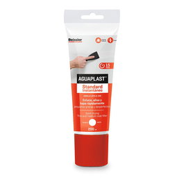 Aguaplast Masilla Standard Instantáneo Tubo 200 ml para Reparación Rápida de Paredes y Techos, Interior/Exterior
