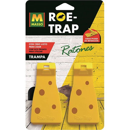 Massó Trampa para ratones con cebo Roe-Trap, 2 uds