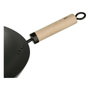 5Five Wok de acero de 35 cm con mango de madera y asa